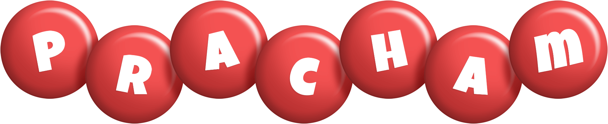 Pracham candy-red logo