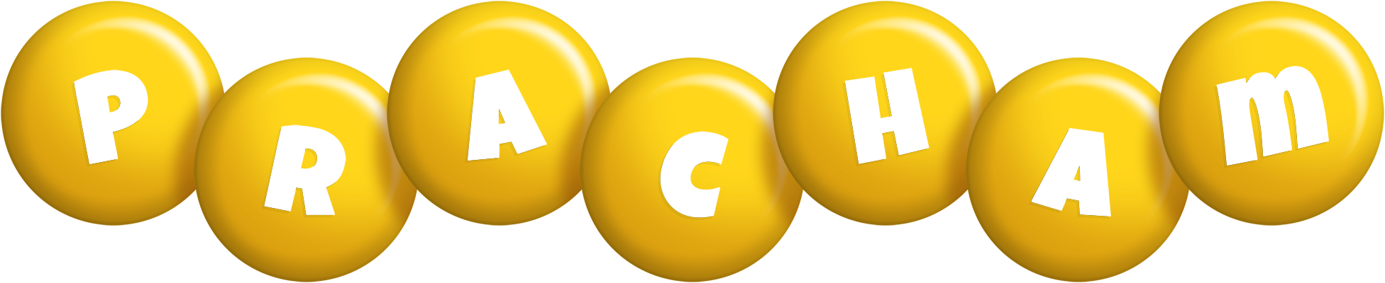 Pracham candy-yellow logo