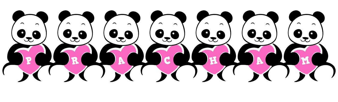 Pracham love-panda logo