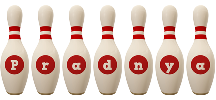 Pradnya bowling-pin logo