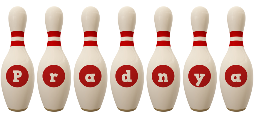 Pradnya bowling-pin logo