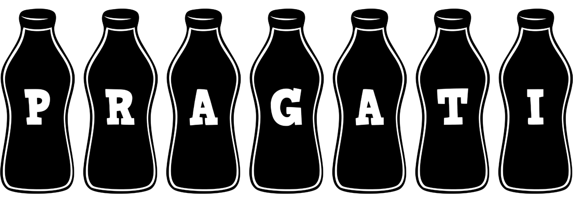 Pragati bottle logo