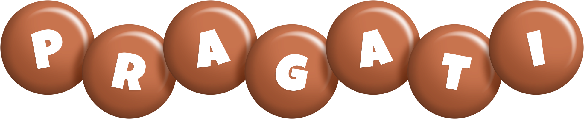 Pragati candy-brown logo