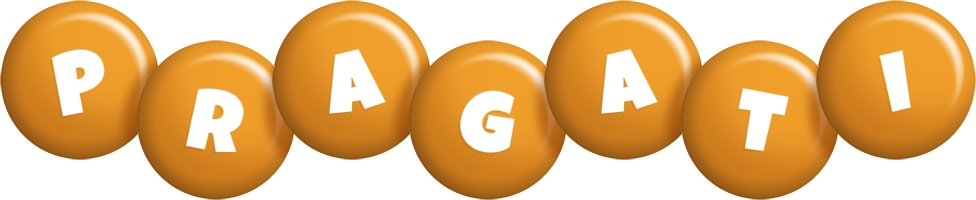 Pragati candy-orange logo