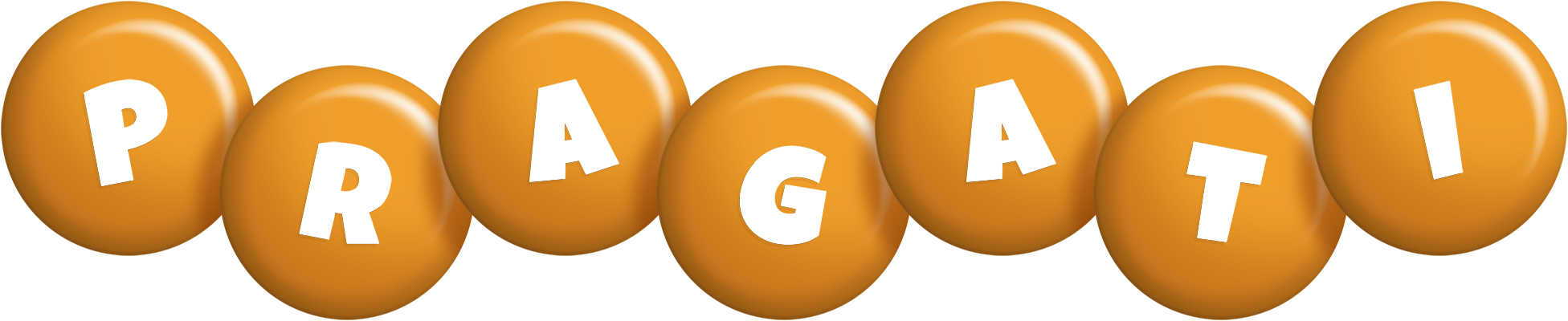 Pragati candy-orange logo