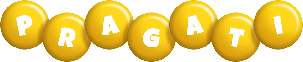 Pragati candy-yellow logo
