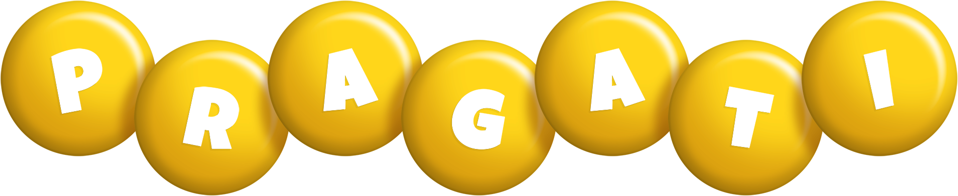 Pragati candy-yellow logo