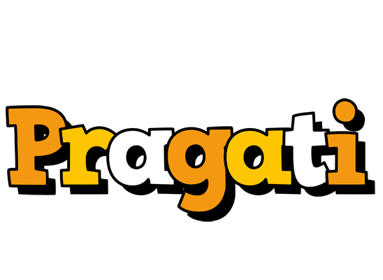 Pragati cartoon logo