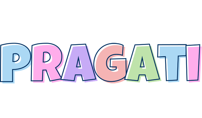 Pragati pastel logo