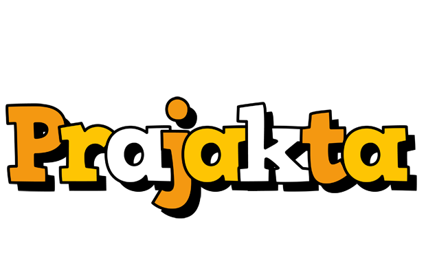 Prajakta cartoon logo
