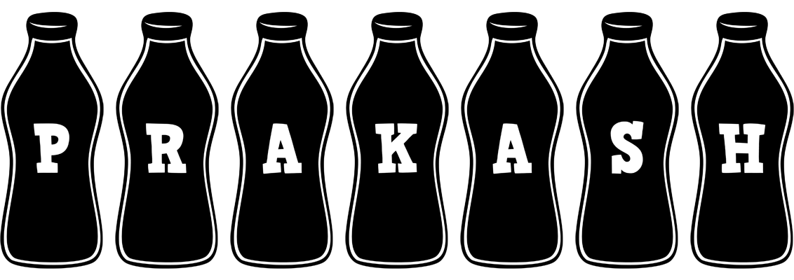 Prakash bottle logo