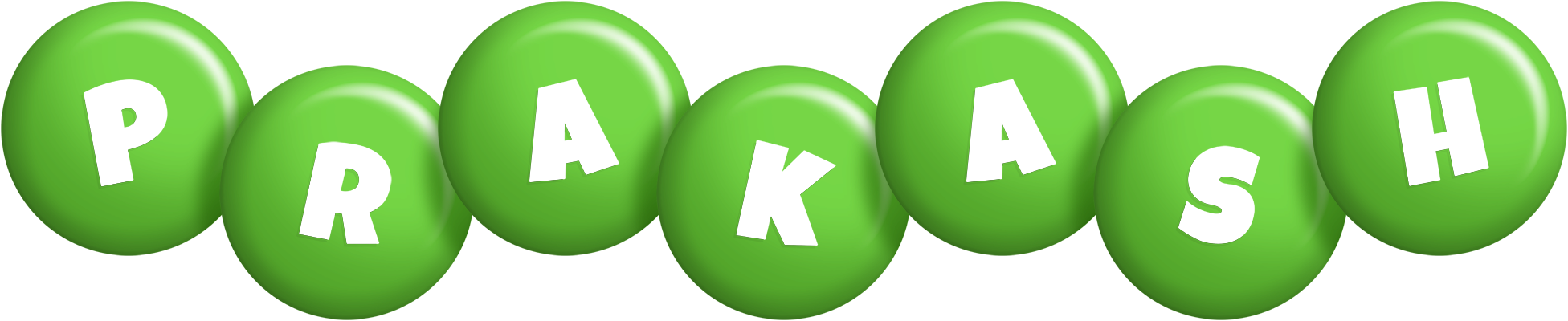 Prakash candy-green logo