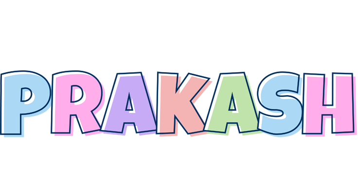 Prakash pastel logo