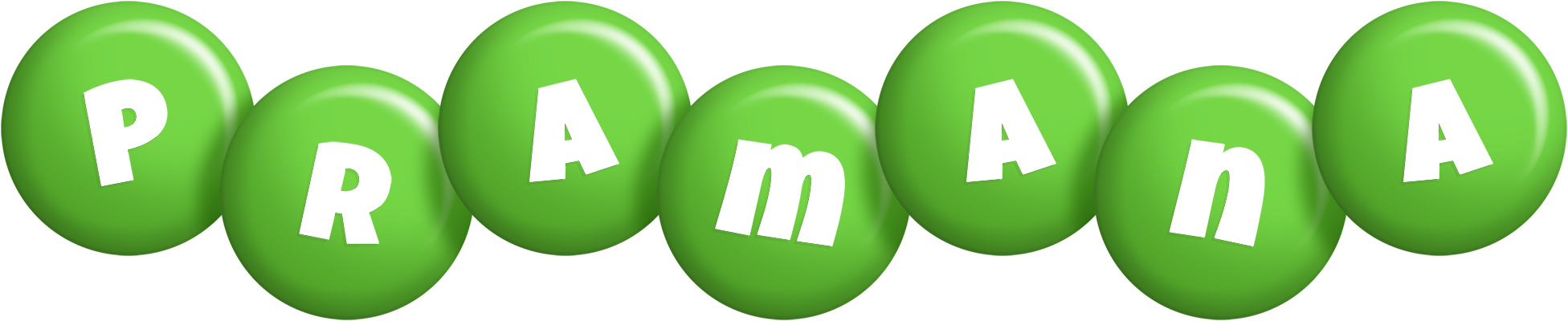 Pramana candy-green logo