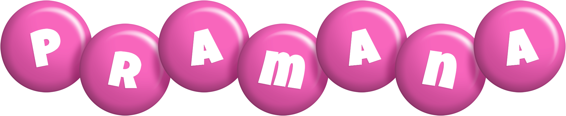 Pramana candy-pink logo