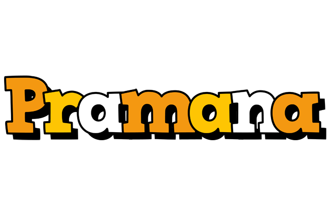Pramana cartoon logo