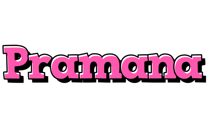 Pramana girlish logo