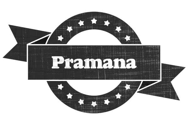 Pramana grunge logo