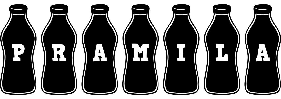 Pramila bottle logo