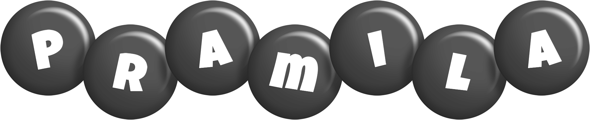 Pramila candy-black logo