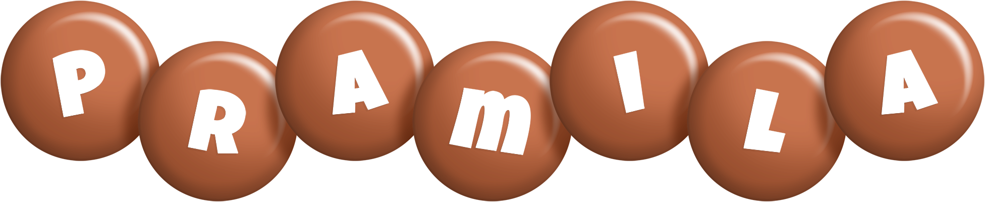 Pramila candy-brown logo