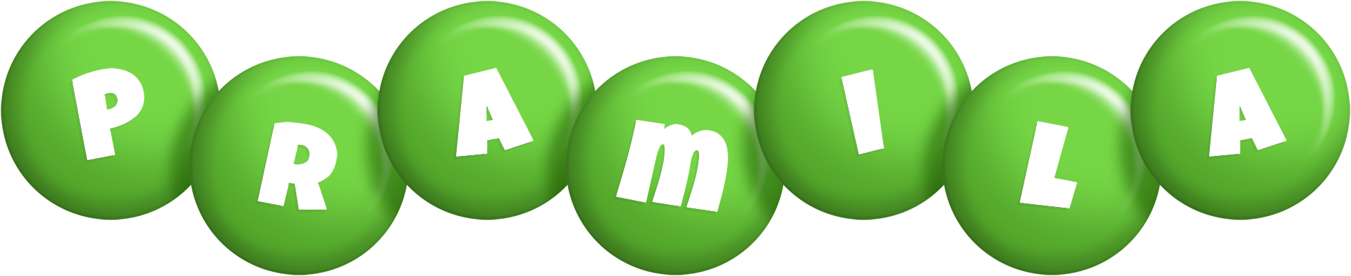 Pramila candy-green logo