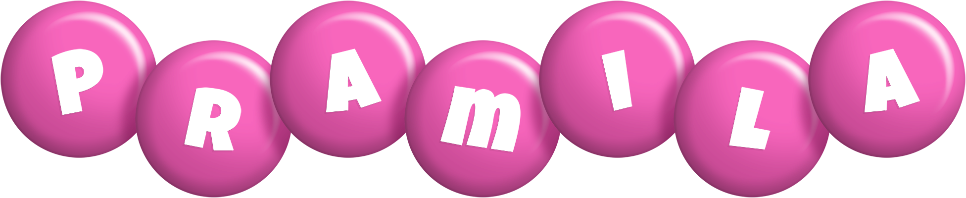 Pramila candy-pink logo