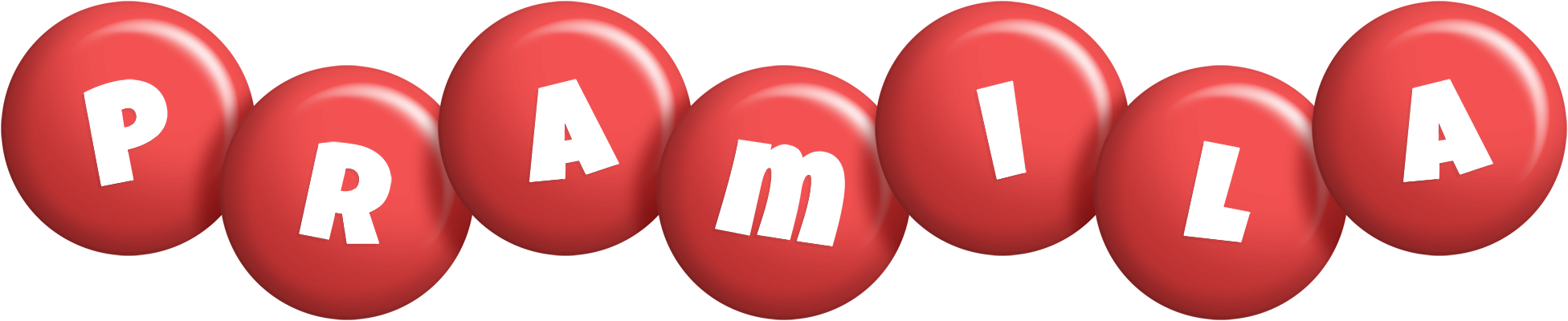 Pramila candy-red logo