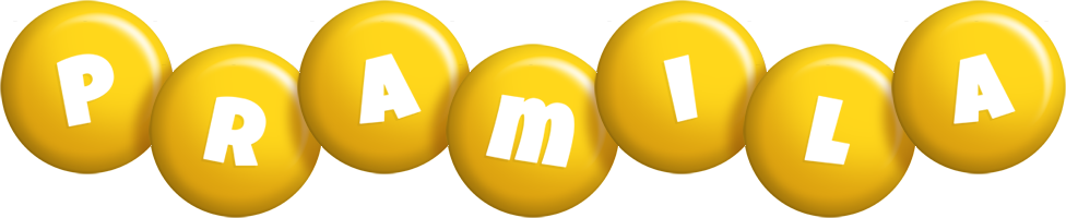 Pramila candy-yellow logo