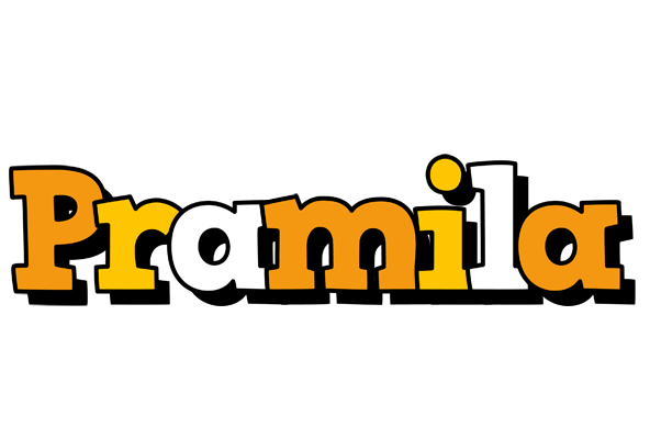Pramila cartoon logo