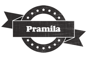 Pramila grunge logo