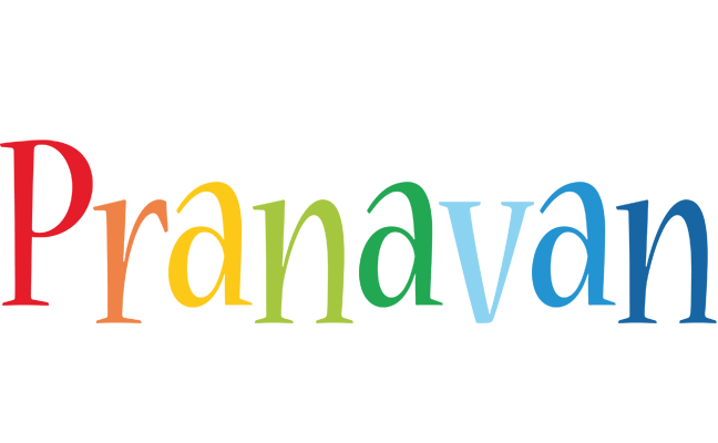Pranavan birthday logo