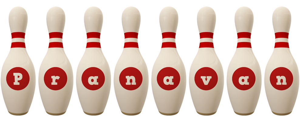 Pranavan bowling-pin logo