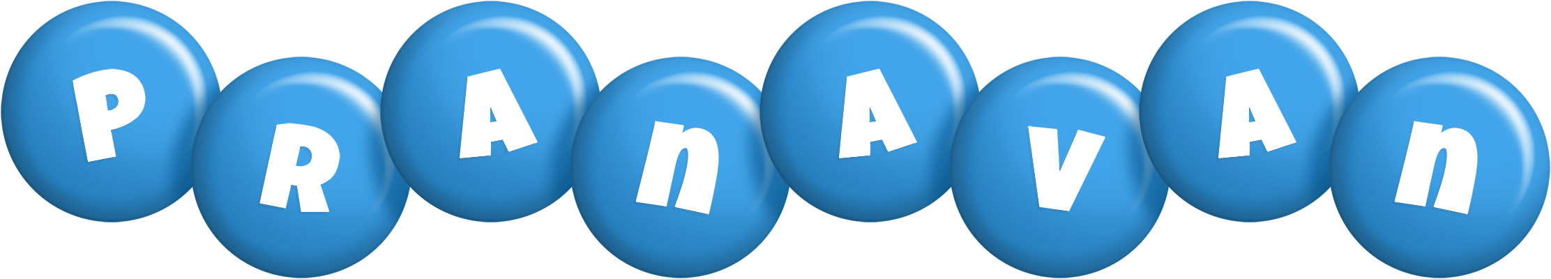 Pranavan candy-blue logo