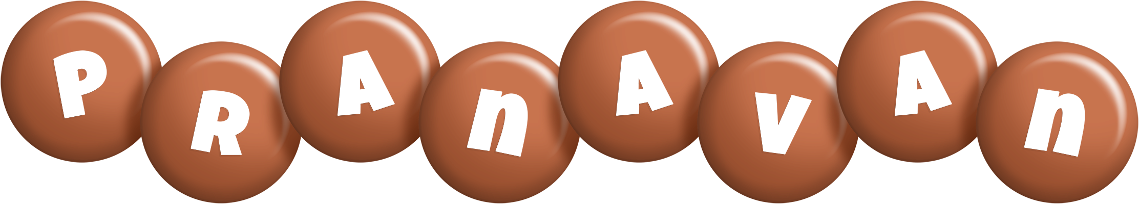 Pranavan candy-brown logo