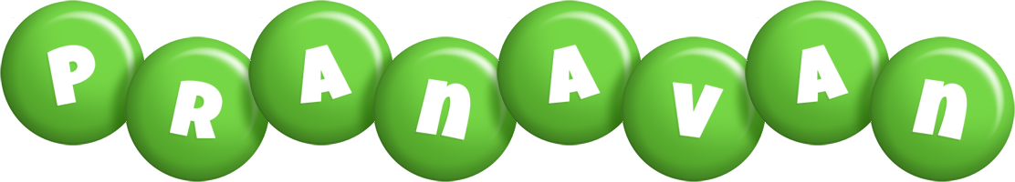 Pranavan candy-green logo