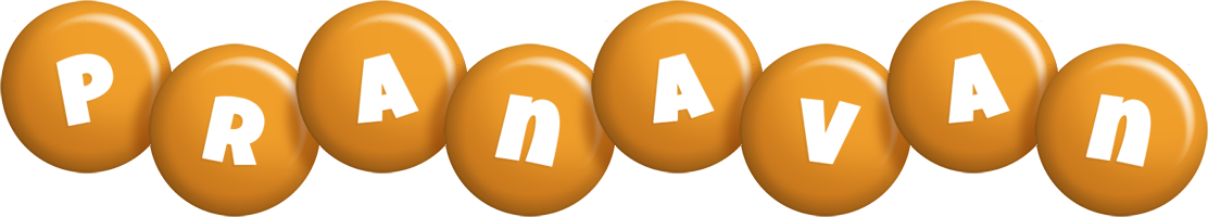 Pranavan candy-orange logo
