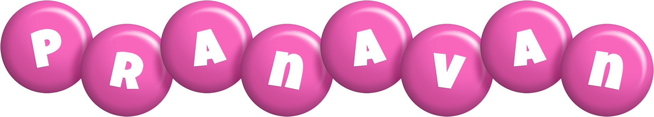 Pranavan candy-pink logo