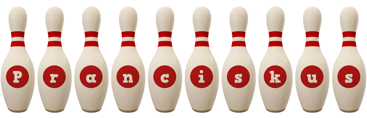 Pranciskus bowling-pin logo