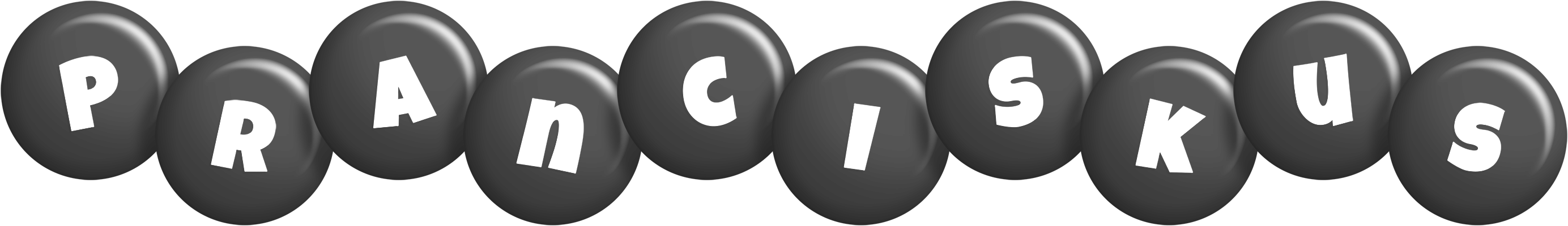Pranciskus candy-black logo