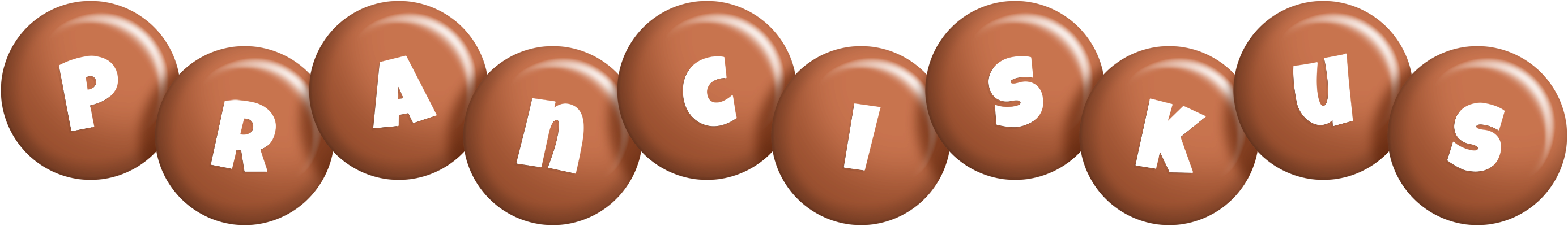Pranciskus candy-brown logo
