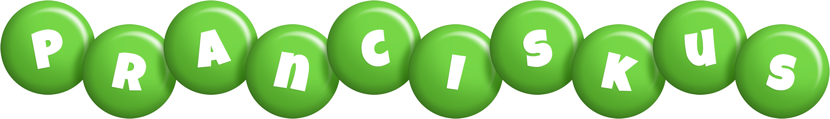 Pranciskus candy-green logo