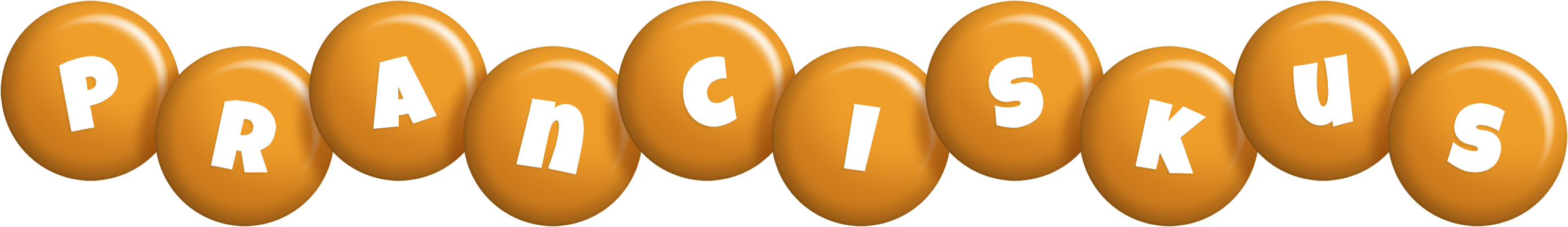 Pranciskus candy-orange logo
