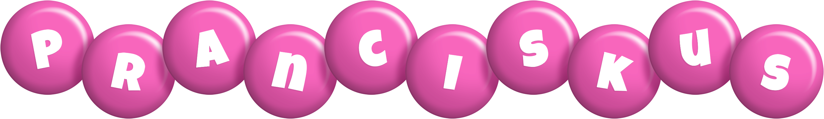 Pranciskus candy-pink logo