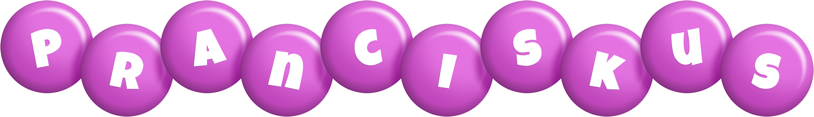 Pranciskus candy-purple logo