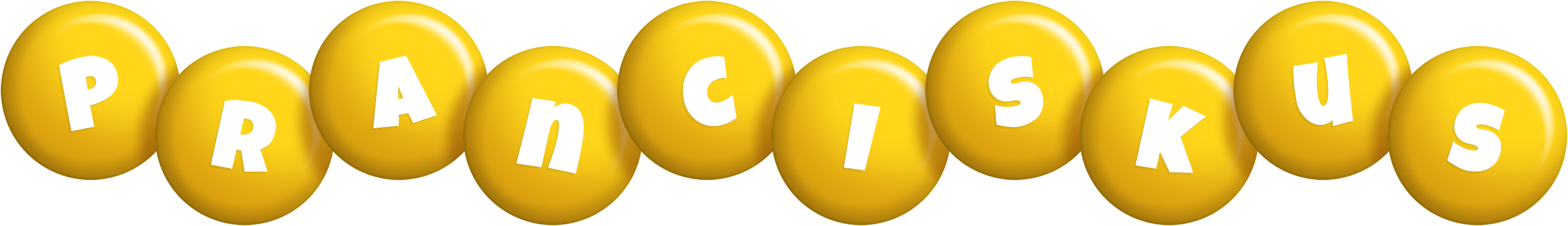 Pranciskus candy-yellow logo