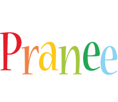 Pranee birthday logo