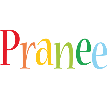 Pranee birthday logo