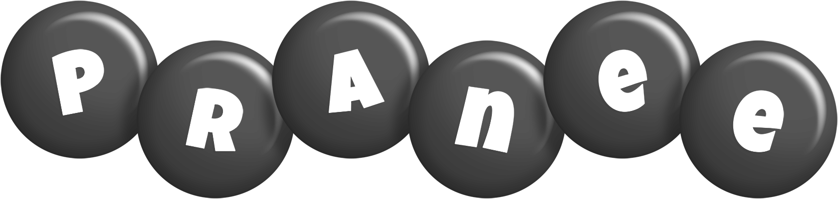 Pranee candy-black logo