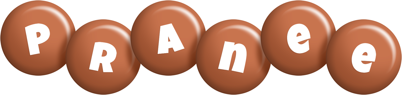 Pranee candy-brown logo
